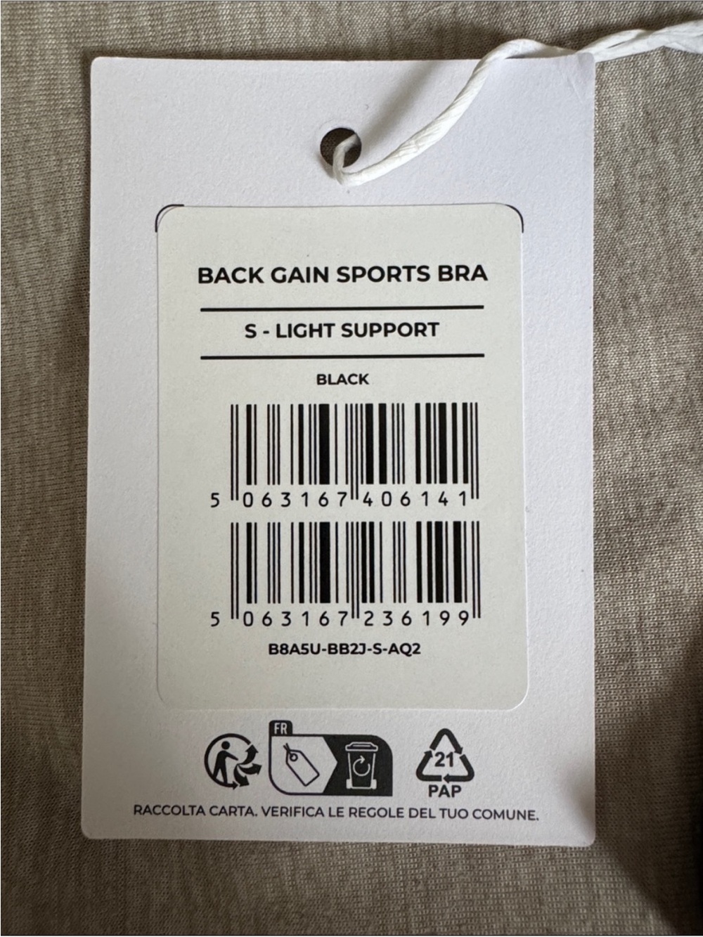 NWT Gymshark Back Gains Sports Bra Black Strappy Size Small S - Picture 3 of 3
